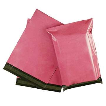 12.5x15.5 Dusty Rose Pink Poly Envelope Mailers Big 100Pcs,Business Shipping Bags,Mailing Packaging Supplies,Mailing Envelope Bags,Postal Packages,Self-Seal,Tear & Waterproof