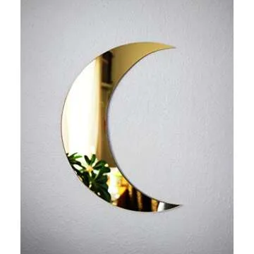 Crescent Moon Mirror - Chic Boho Wall Decor for Any Space