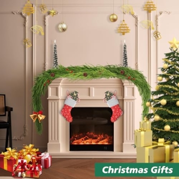 Realistic 9 Ft Norfolk Pine Garland for Holiday Decor