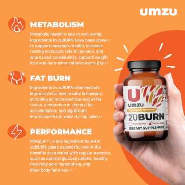 UMZU ZuBurn: Natural Thermogenic Fat Burner Supplement