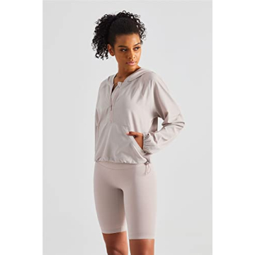 altiland Lightweight Cropped Workout Jacket for Women