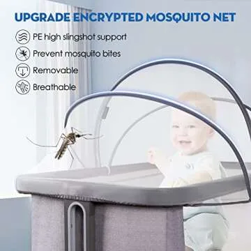 Beberoad Love Bassinet Mosquito Net with Zipper