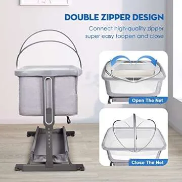 Beberoad Love Bassinet Mosquito Net with Zipper