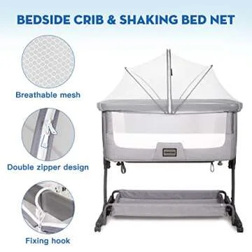 Beberoad Love Bassinet Mosquito Net with Zipper