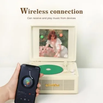 WhatPlus Retro Portable CD Player & Bluetooth 5.2 - Ideal Gift