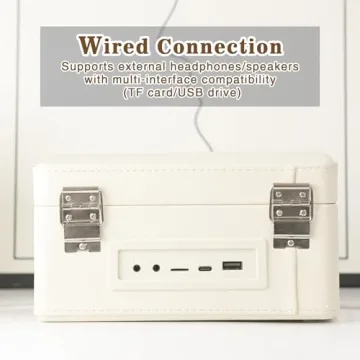 WhatPlus Retro Portable CD Player & Bluetooth 5.2 - Ideal Gift