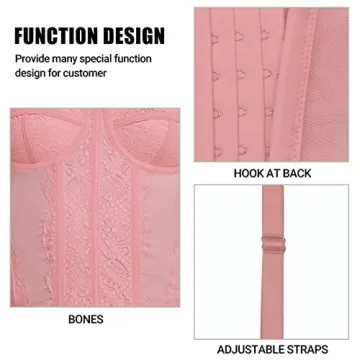 Stylish Raxnode Lace Bustier Corset for Women