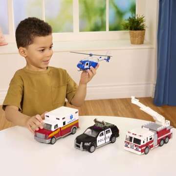 Driven by Battat Micro Ambulance - Interactive Toy Truck