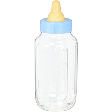 Blue Baby Bottle Bank - 11" (1 Pc.) - Premium Plastic Bottle for Baby Party Decorations, Perfect for...