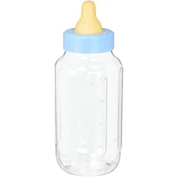 Unique Blue Baby Bottle Bank – 11" for Baby Showers, Nursery & Parties