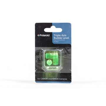 Polaroid Hot Shoe Three Axis Triple Bubble Spirit Level for Canon and Nikon Digital and Film Cameras