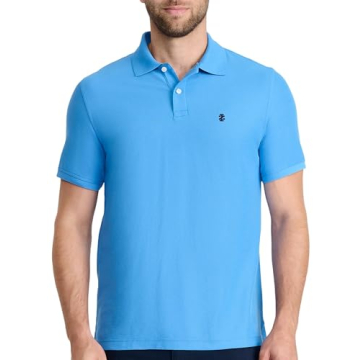 IZOD Men's Classic Fit Advantage Performance Short Sleeve Polo Shirt - Blue Revival - XX-Large