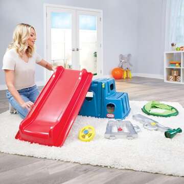 Little Tikes Easy Store Slide & Explore, Indoor Outdoor Climber Playset for Toddlers Kids Ages 1-3 Years
