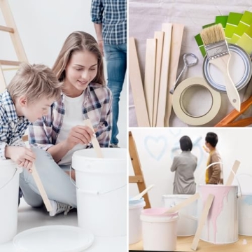 Durable 30 Pieces Paint Stir Sticks for Artists and Crafters