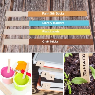 Durable 30 Pieces Paint Stir Sticks for Artists and Crafters