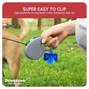 Downtown Pet Supply Dog Poop Bags (520 CT - Rainbow Paw Print Bags & 2 Dispensers) Waste Bag Dispenser Clips to Dog Leashes Bags & Dog Harnesses- Poop Scoop Bags are Leak-Proof Bags & Unscented