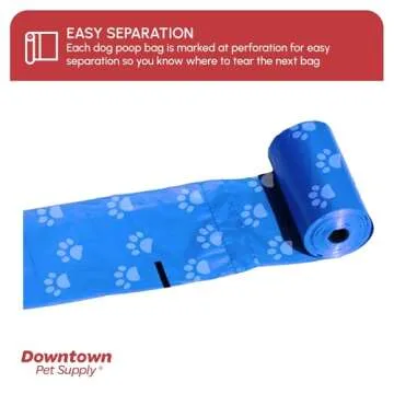 Downtown Pet Supply Dog Poop Bags (520 CT - Rainbow Paw Print Bags & 2 Dispensers) Waste Bag Dispenser Clips to Dog Leashes Bags & Dog Harnesses- Poop Scoop Bags are Leak-Proof Bags & Unscented