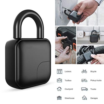 Diohce Smart Fingerprint Padlock Secure Waterproof Biometric Lock