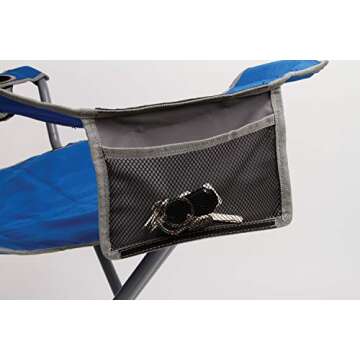 Coleman Big-N-Tall Camp Chair with Cup Holder & Side Pocket, Water-Resistant XL Outdoor Seat, Supports up to 600 lbs