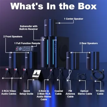 Bobtot 800W Surround Sound Home Theater System