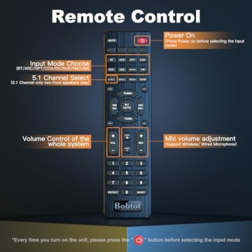 Bobtot 800W Surround Sound Home Theater System