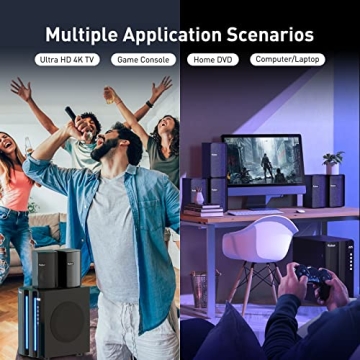 Bobtot 800W Surround Sound Home Theater System