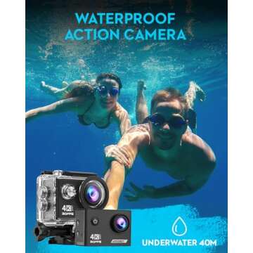 4K Action Camera with WiFi and Waterproof Case for Adventure
