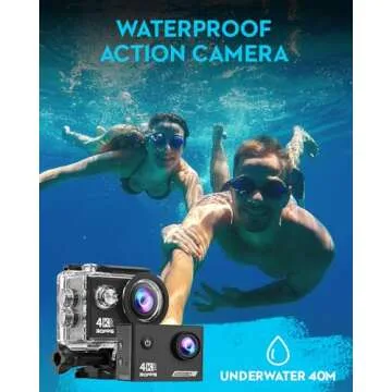 4K Action Camera with WiFi and Waterproof Case for Adventure