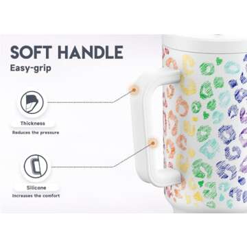 Meoky 40 oz Insulated Tumbler with Straw - Perfect for All Beverages