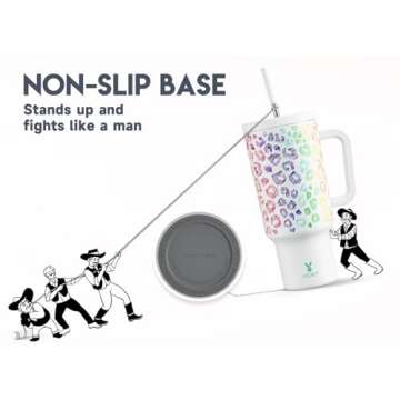 Meoky 40 oz Insulated Tumbler with Straw - Perfect for All Beverages