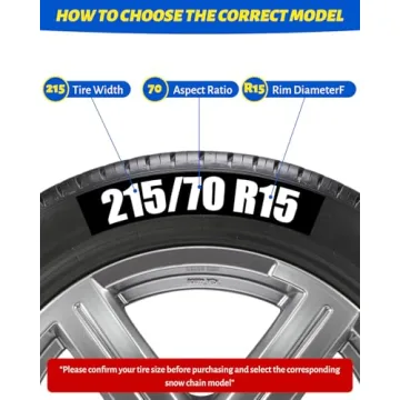 Auto Fixing Snow Chains Tire Chains For Cars Suv Pickup Trucks - Auto Fixing 1 Min Quick Fit AND Easy Installation, Reusable Universal Emergency Traction Snow Chains - Set of 2（HKN170）