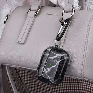 CAGOS for Airpod Pro Case, Cute Airpods Pro 2nd/1st Generation Case Cover Hard TPU Protective iPod Pro Case with Keychain Accessories for Women Men