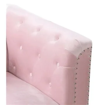 Glory Furniture Pompano Velvet Loveseat Stylish in Pink