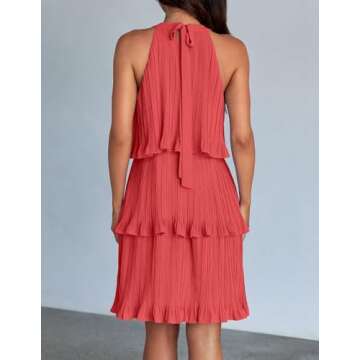 ZESICA Women's Summer Halter Dress - Stylish & Comfortable