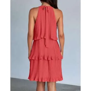 ZESICA Women's Summer Halter Dress - Stylish & Comfortable