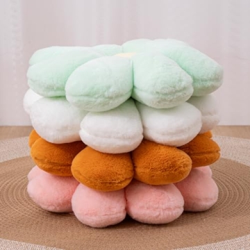 Flower Pillow Set for Girls Room Decor