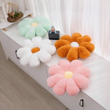 Flower Pillow Set for Girls Room Decor