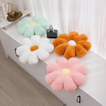 Flower Pillow Set for Girls Room Decor