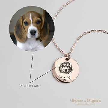 Custom Pet Portrait Necklace - Personalized Jewelry Gift