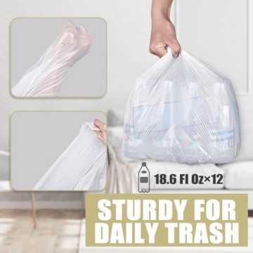 Versatile 4 Gallon Trash Bags 100 Count for Home Use