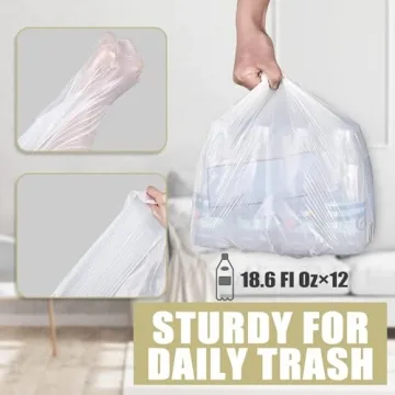Versatile 4 Gallon Trash Bags 100 Count for Home Use