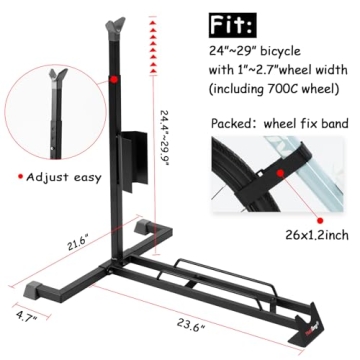 Heavy Duty Vertical Bike Stand - Indoor Storage Solution