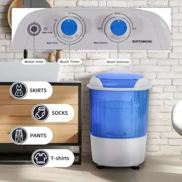 Elevon Mini Spin Dryer Portable Washing Machine for Compact Spaces
