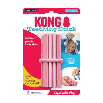 KONG Puppy Teething Stick - Soft Teething Stick for Growing Puppies - Teeth Cleaning Dog Toy - Chew ...