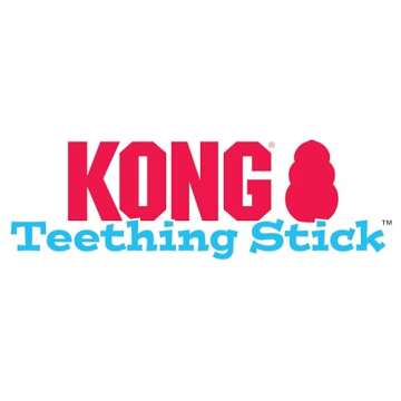 KONG Puppy Teething Stick - Soft Teething Stick for Growing Puppies - Teeth Cleaning Dog Toy - Chew Toy for Puppies with Ridges - Natural Rubber Toy Perfect for Snacks & Treats - for Large Puppies