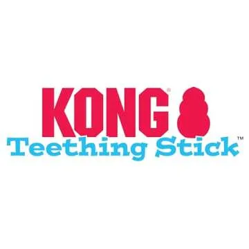 KONG Puppy Teething Stick - Soft Teething Stick for Growing Puppies - Teeth Cleaning Dog Toy - Chew Toy for Puppies with Ridges - Natural Rubber Toy Perfect for Snacks & Treats - for Large Puppies