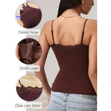 Starrylion Padded Lace Camisole Top for Stylish Women