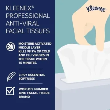 Kleenex Anti-Viral Tissue Pack for Health and Comfort