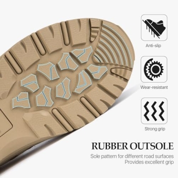 FREE SOLDIER Men's Tactical Boots Lightweight Durable Combat