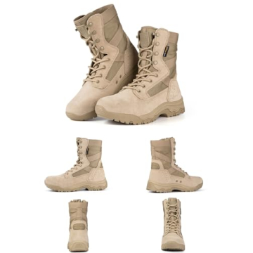 FREE SOLDIER Men's Tactical Boots Lightweight Durable Combat